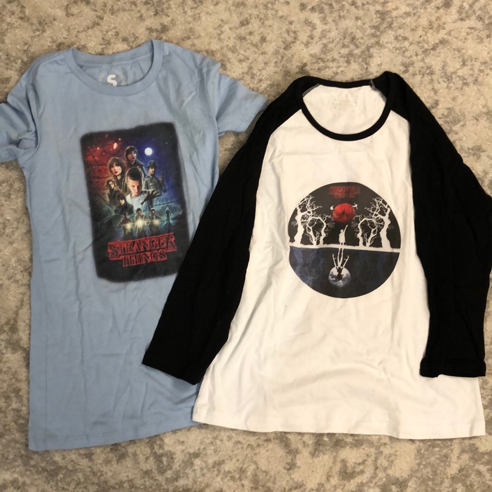 2 Stranger Things Tshirts first season